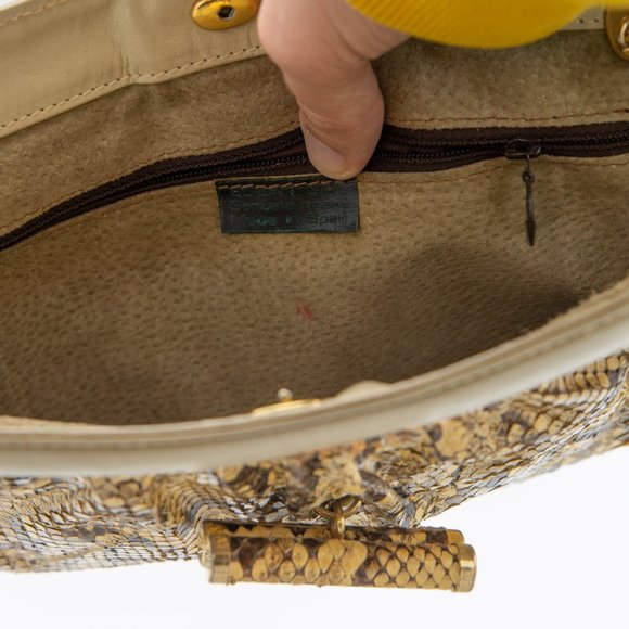 Susan Gail Python Chain Clutch - Picture 5 of 5